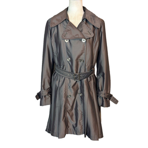 Donatella grey trench coat